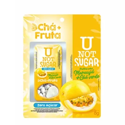 Pastilha U Not Sugar Sabor Maracujá 8G preço